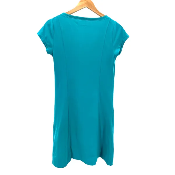 Toad & Co Womens Blue‎ Outdoor Athletic Zip Pocket Short Sleeve Dress Medium - Image 3