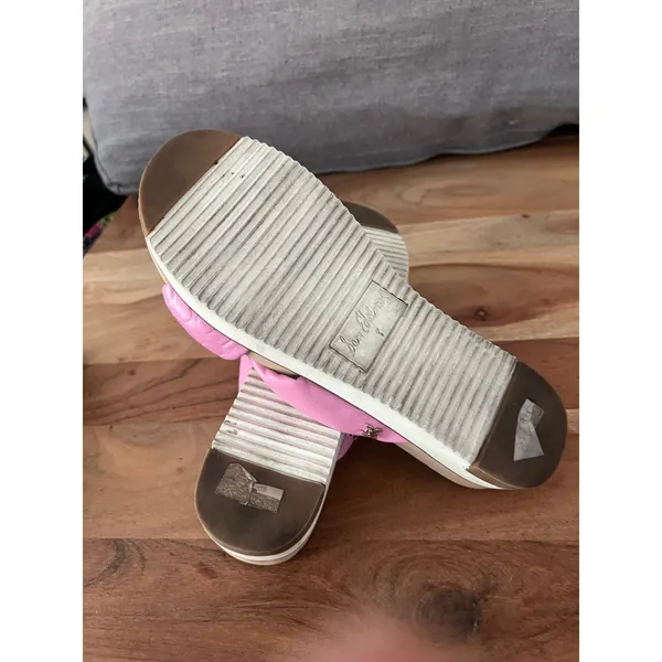 8 pink Sam Edelman Agatha platform slide sandals wedge slip on comfort - Image 5
