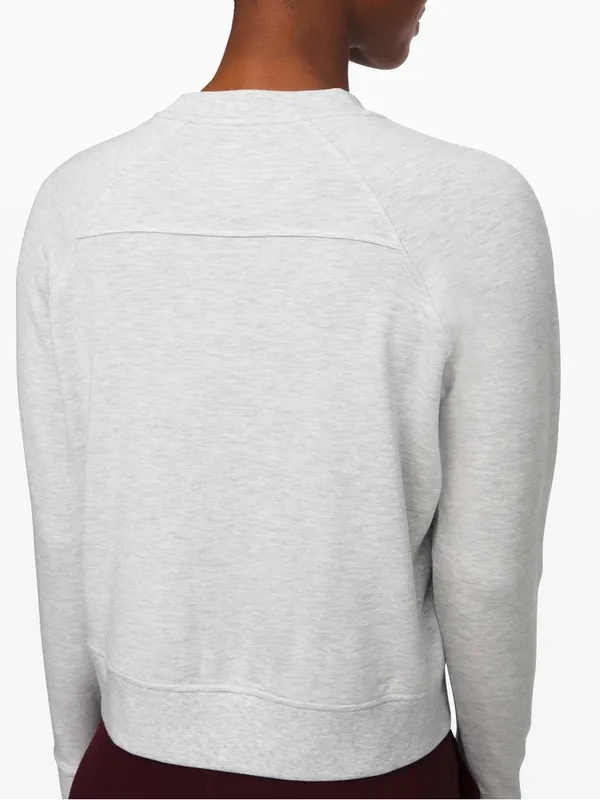 Lululemon Warm Down Crew Heathered Core Ultra Light Grey - Image 4
