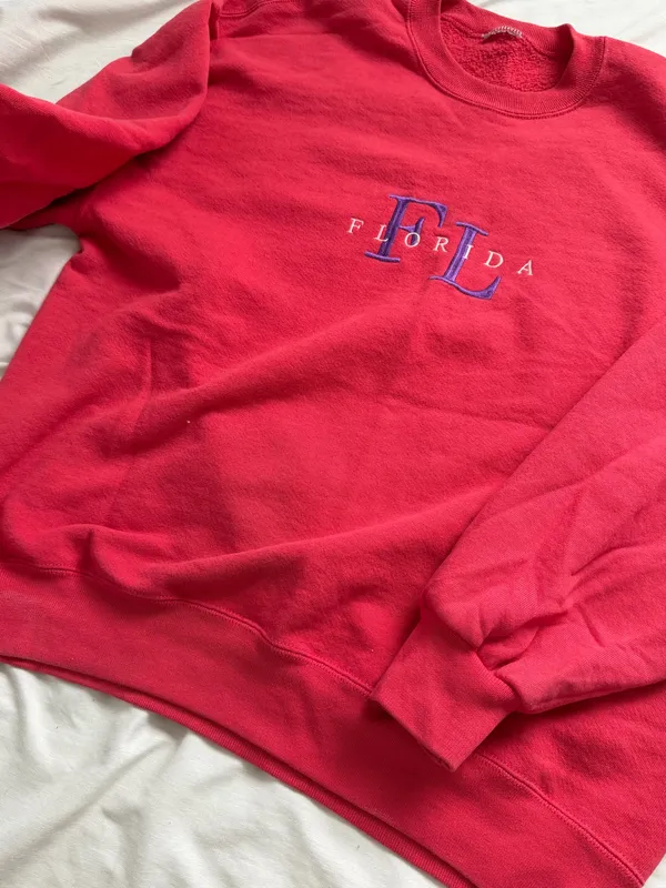 Vintage Flordia Crewneck Red Size L - Image 3