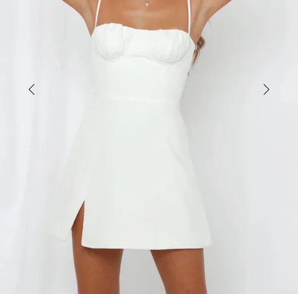 Hello Molly Dress White - Image 3