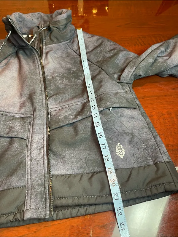 Free people Movement Canyon Crashin’ Textured Full Zip Active Jacket Sz Small - Image 13