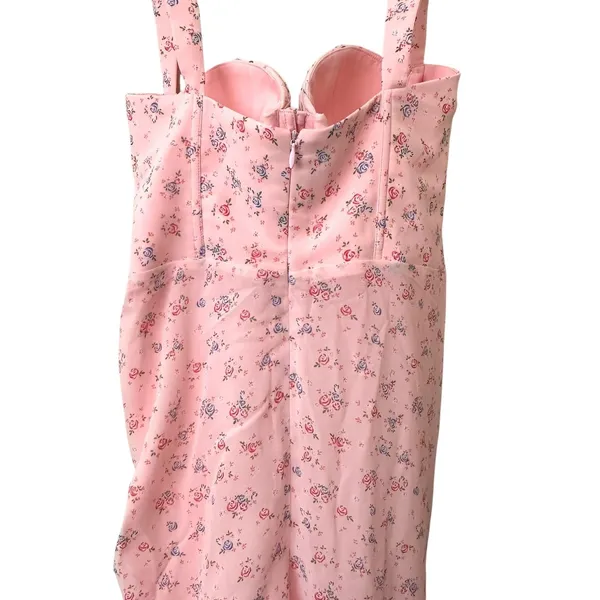 ADEIRLINA You Are Firework Floral Corset Midi Dress Pink‎ NWT XS - Image 4