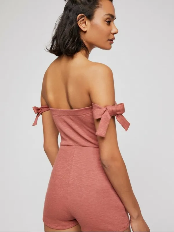 FREE PEOPLE Beach Tambourine Romper sz small - Image 2