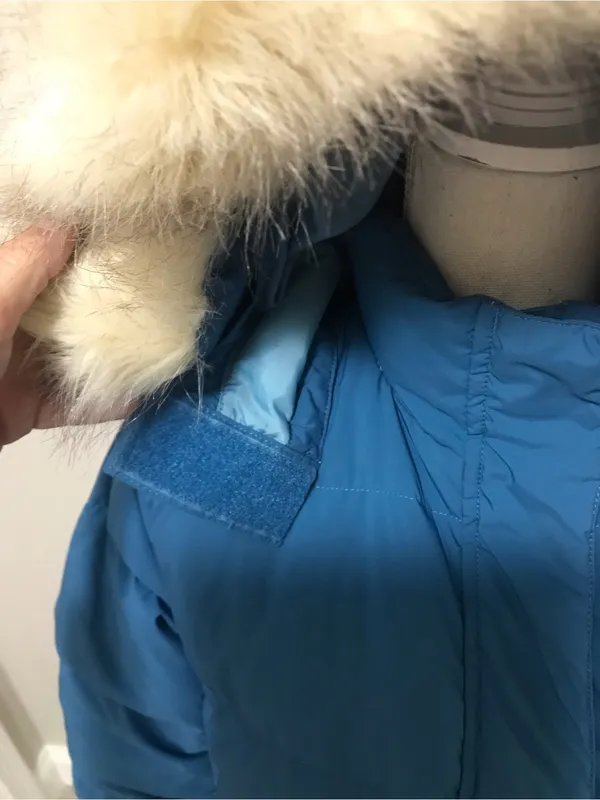 L.L. Bean Long Down Ultra Warm Coat with Faux-Fur Trim Hood - Image 3