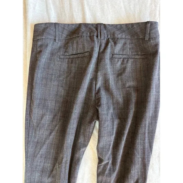 Van Heusen Women Gray Glen Plaid Bootcut Dress Pants Size 6 Short Stretch Office - Image 5