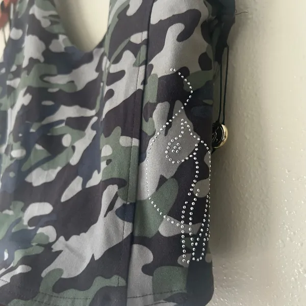 Baby Phat Green Camo Halterneck Top Size Medium - Image 7