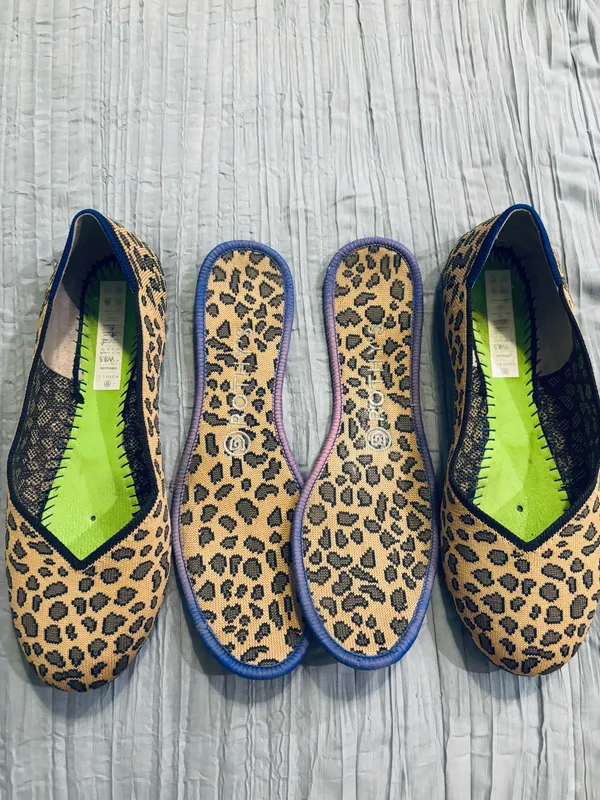 Rothy's Flats Round Toe Leopard Print - Image 5