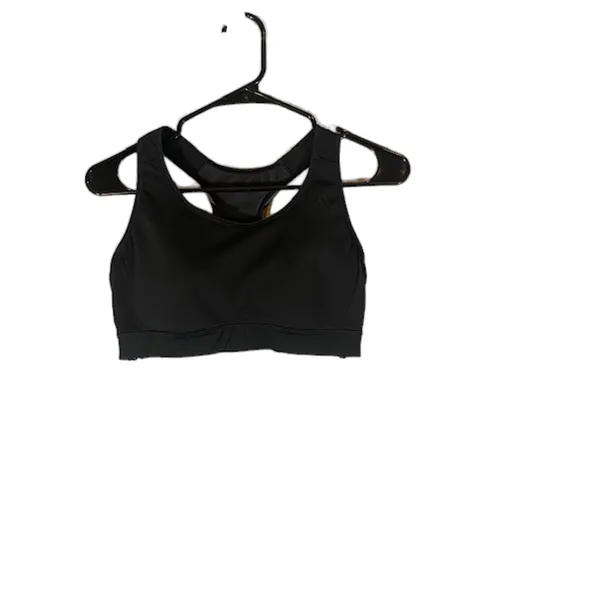 Adidas Black Side Cut Out Racerback Mesh Athletic Gym Sports Bra Women Sz M - Image 9
