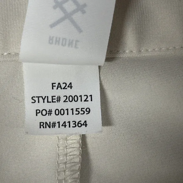 Rhone Birdie Cropped Trouser Pants Womens 6 Light Sand Ivory Golf Stretch - Image 6