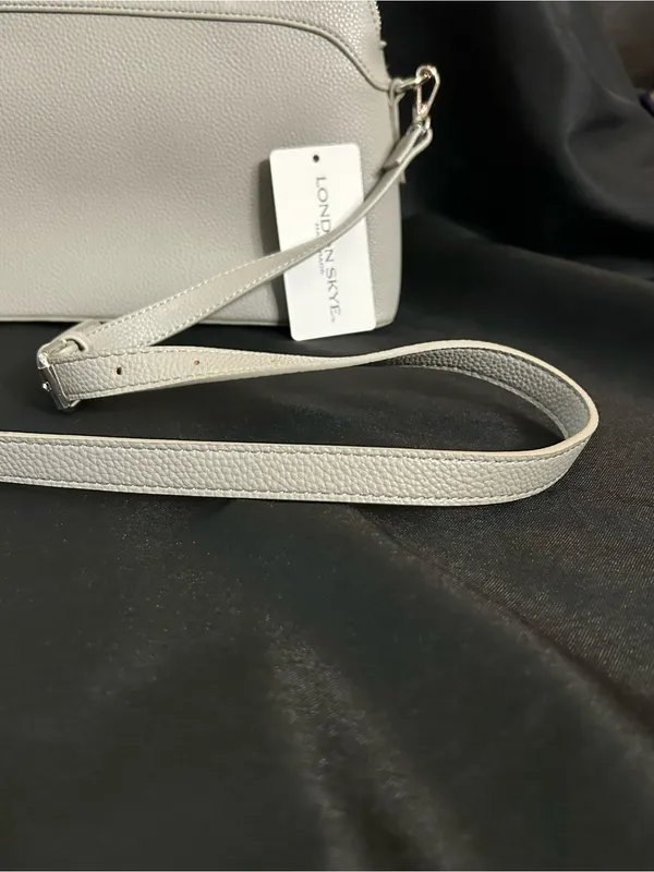 London Skye Women’s Light Grey Satchel Handbag Purse NWT - Image 3