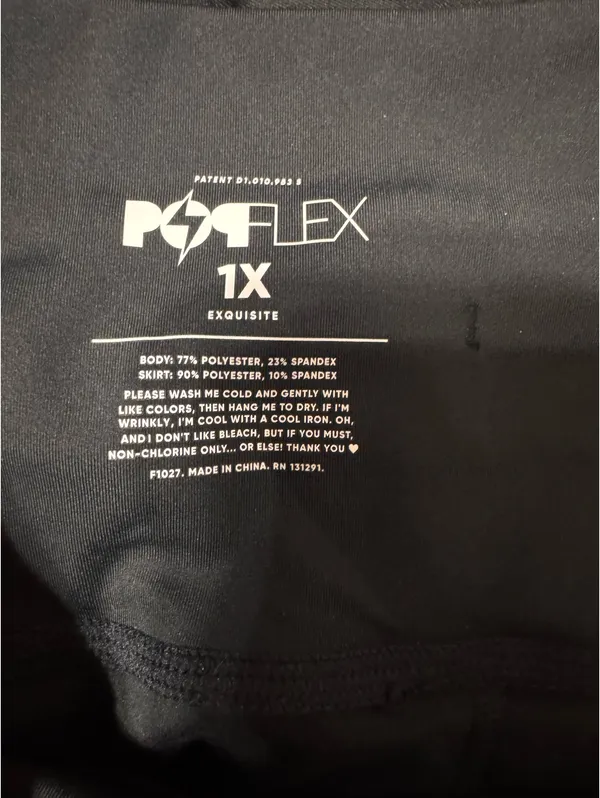 Popflex skort Black Size 1X - Image 2