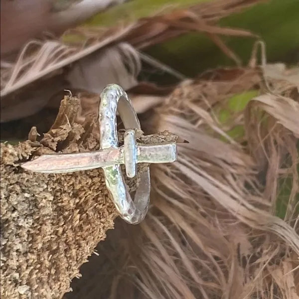Sterling Silver Plated Renaissance Medieval sword Rings - Image 7