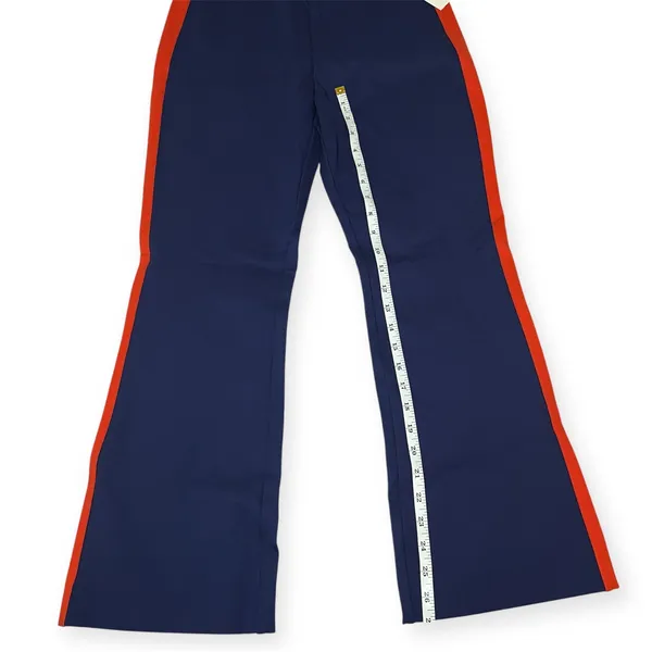 NWT Maeve Anthropologie The Margot Navy Red Side‎ Stripe Flare Pants Sz Small - Image 11