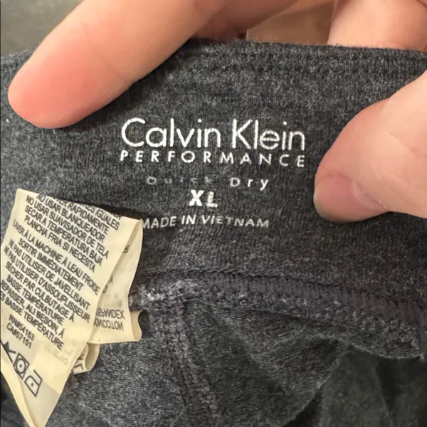 Calvin Klein Performance Quick Dry Heather Gray Workout Yoga Capri Leggings XL - Image 8