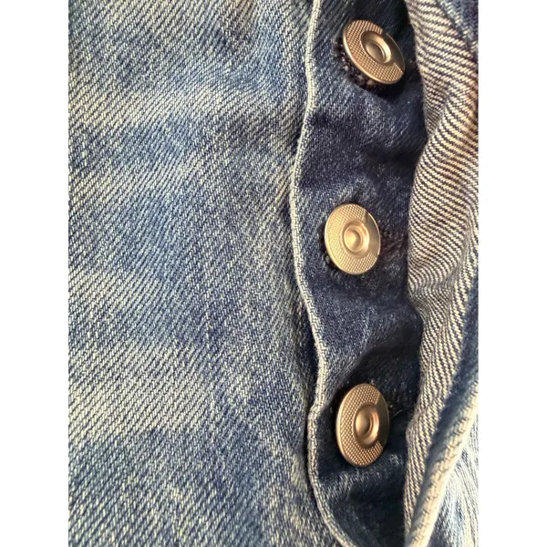 3x1 High‎ Rise Distressed Denim Shorts Button Fly Zac Light Wash Size 26 - Image 10