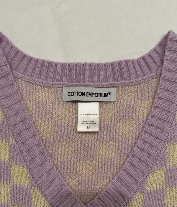Cotton Emporium Knit Sweater Vest - Image 3