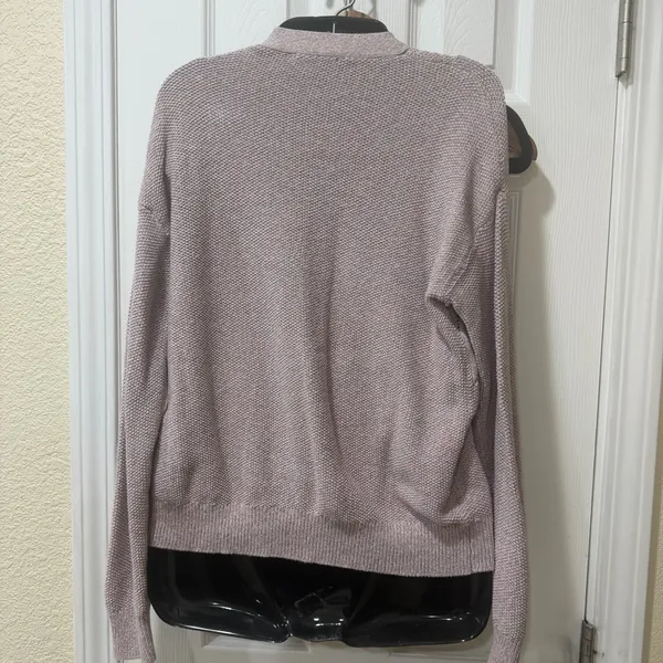 LOFT Light Pink Knit Cardigan - Image 2
