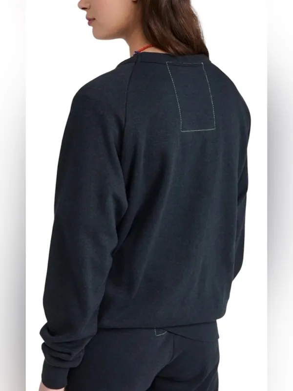 Aviator Nation Black Lightning Bolt Graphic Crewneck Sweatshirt Pullover Size XL - Image 2