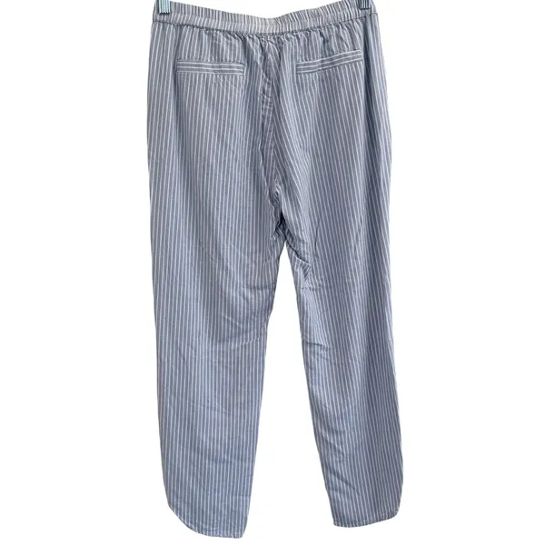 Marine Layer Allison Pant Blue/White Striped Size Small‎ Tencel Elastic - Image 2