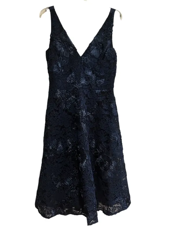 Antonio Melani Vale Dress navy blue lace Embroidered Wedding Party Formal NWT - Image 6