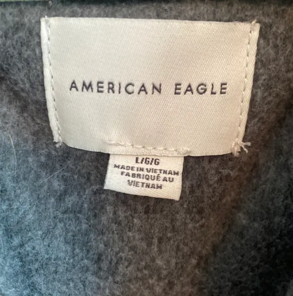 American Eagle cropped fuzzy quarter zip sweatshirt - Image 5