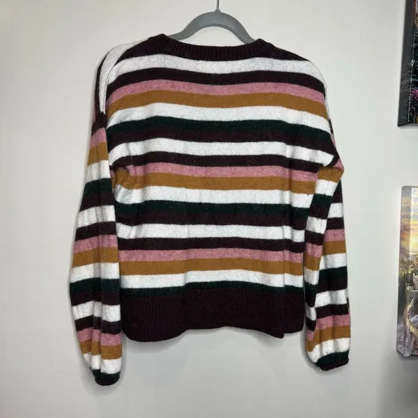 Madewell‎ Striped Payton Pullover Sweater in Coziest Yarn Size S Wool Alpaca - Image 7