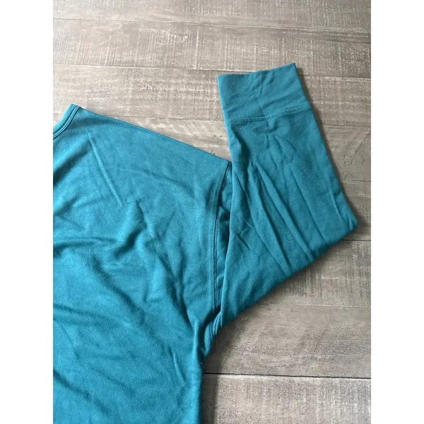 Old Navy Women's Teal Lightweight French Terry‎ Split-Back Sweatshirt Size XL - Image 8