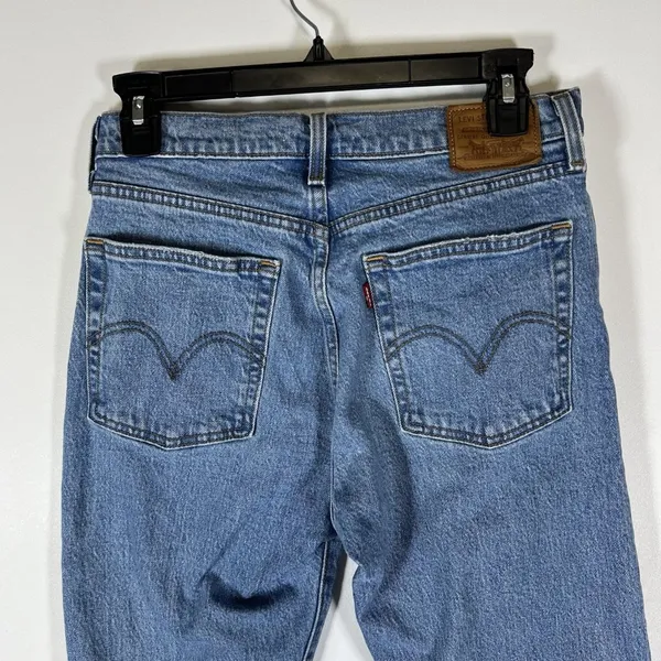 Levi's‎ Wedgie Straight Premium Denim Jeans Button Fly Women’s Size 27 90’s - Image 7