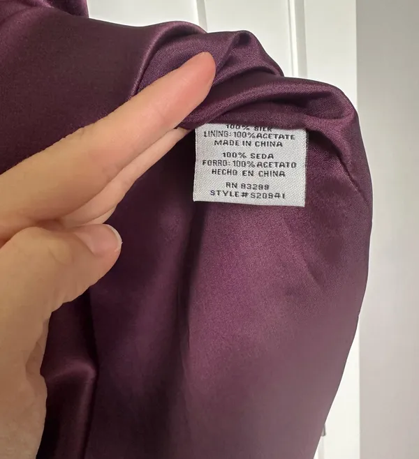 Purple Silk Dress - Image 8