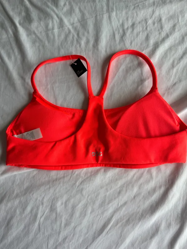 DSG bright orange sports bra - Image 2