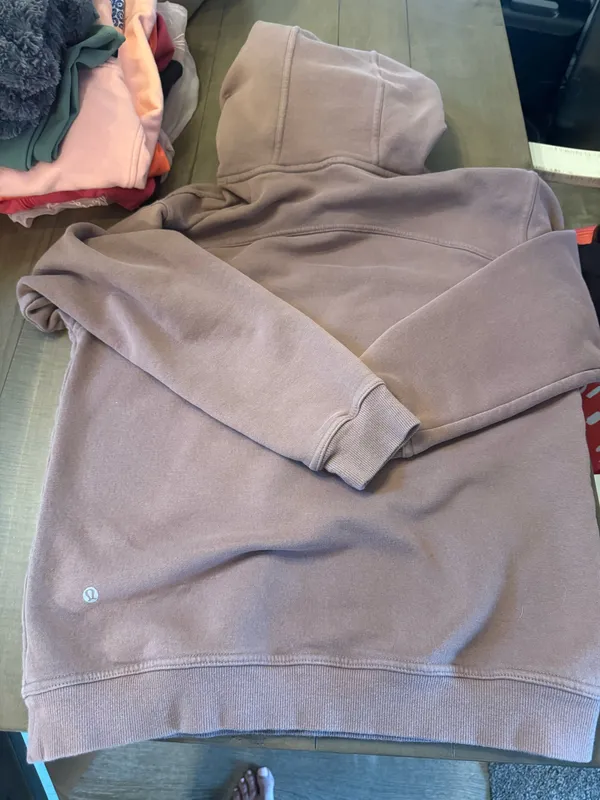 Lululemon estimated size 6 All Yours Hoodie Spanish Oak Brown Scuba - Image 2