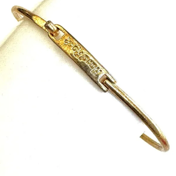 Hard Rock Cafe rhinestone heart bangle bracelet - Image 3
