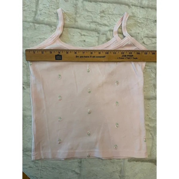 Vtg‎ Xhilaration Womens Y2K Pink Cami Floral Coquette Fairy M Tank Top - Image 6