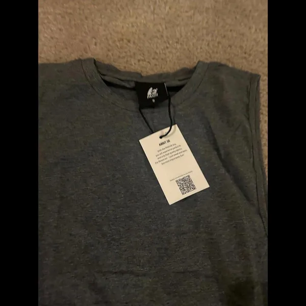 Work out open sides top shirt small size gray woman - Image 2