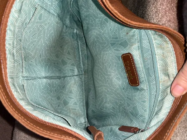 The Sak Iris Large Leather Hobo Bag in Teak - Image 3