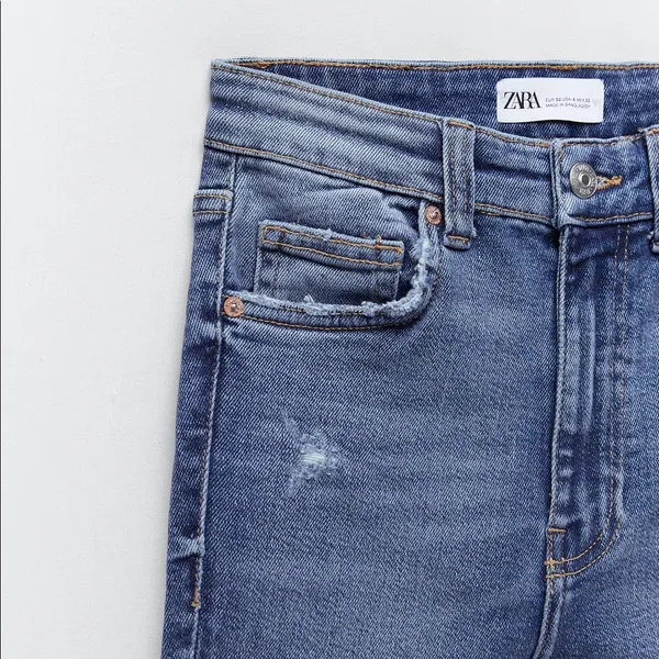 Zara skinny torn Vintage high rise jeans-8 - Image 7