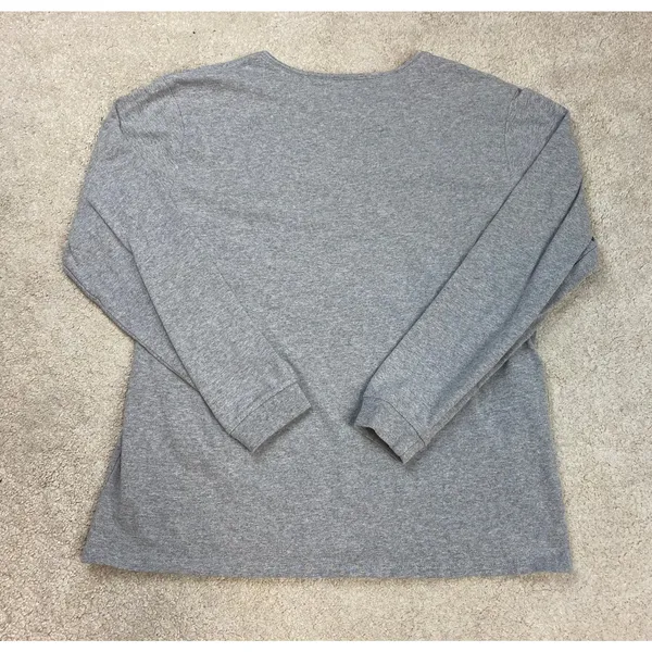 Carhartt Original Fit Long Sleeve Pocket T-Shirt Gray Size L - Image 3
