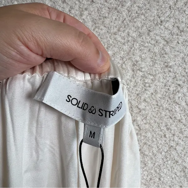 Solid & Striped NWT Women’s Monaco Satin Pant Brule Pants Size Medium‎ - Image 3