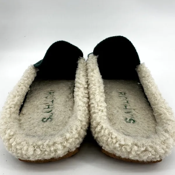 Rothy's The Scuff Slipper Slip On Merino Wool Sherpa Comfort Green 11M NWOT - Image 6