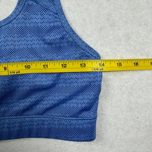 Nike Swoosh Dri-FIT Women’s Sports Bra Medium Blue Racerback Athletic - Image 6