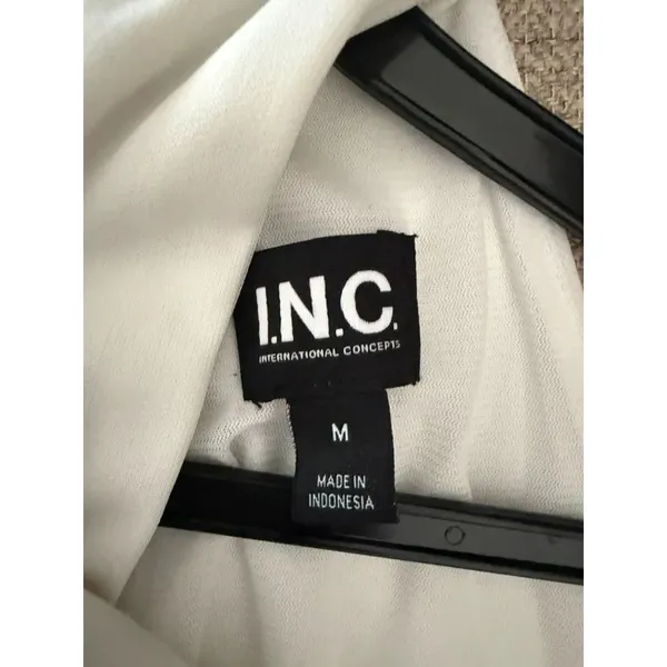 Inc white sleeveless halter top - Image 4