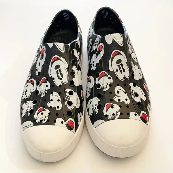 Disney X Native Mickey Mouse Size 8 Slip On‎ Natives Rubber Shoes - Image 2