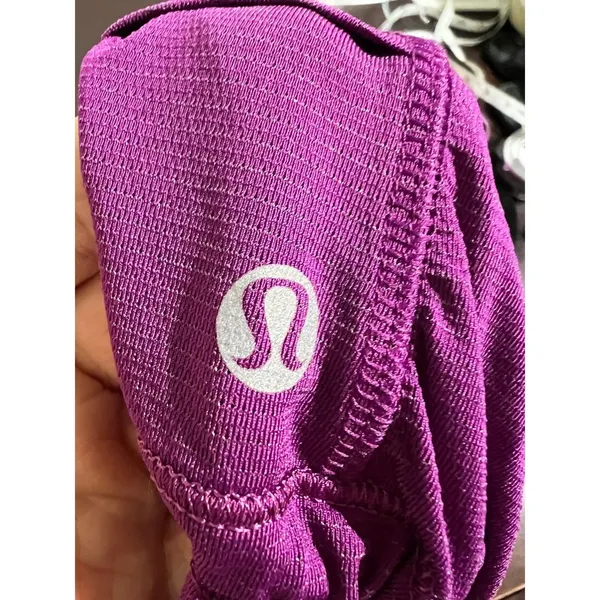 Lululemon Purple Push Yourself Run Graphic Cinched Hem Tank Top Size 4 - Image 4