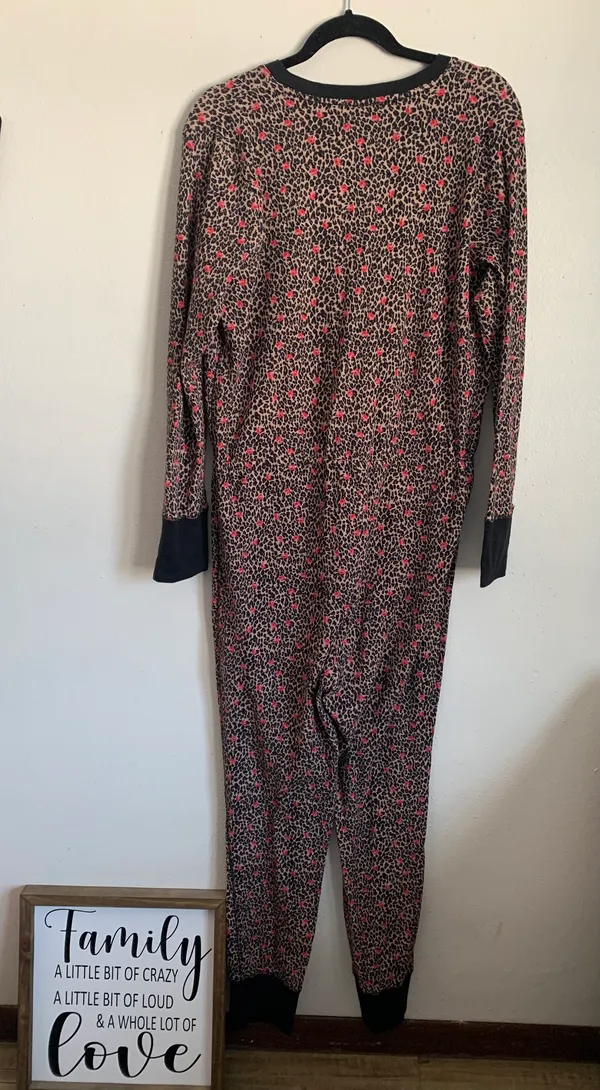 Victoria’s Secret Leopard / Roses Onesie Large - Image 6