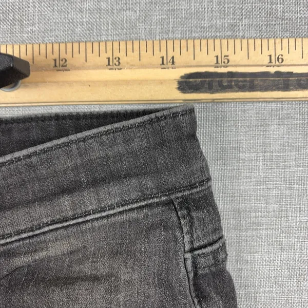 We The Free People Jeans Womens 29 Gray Charcoal Wash Flared Slim Stretch Denim - Image 9