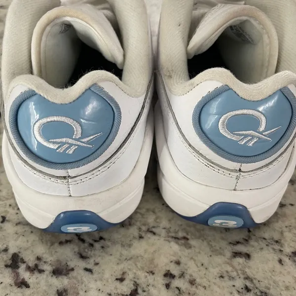 Reebok Question‎ Low White Light Blue Allen Iverson Sneakers FY2345 M5 W6.5 - Image 4