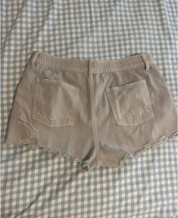 Aerie Denim Shorts Elastic Waist - Image 2
