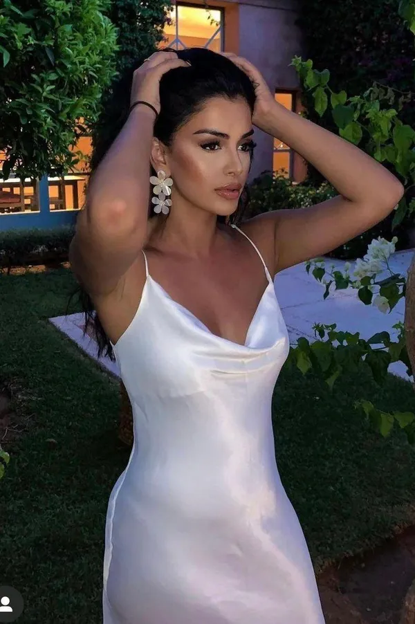 Zara dress mini white satin lingerie style wedding bridal summer vacation - Image 2