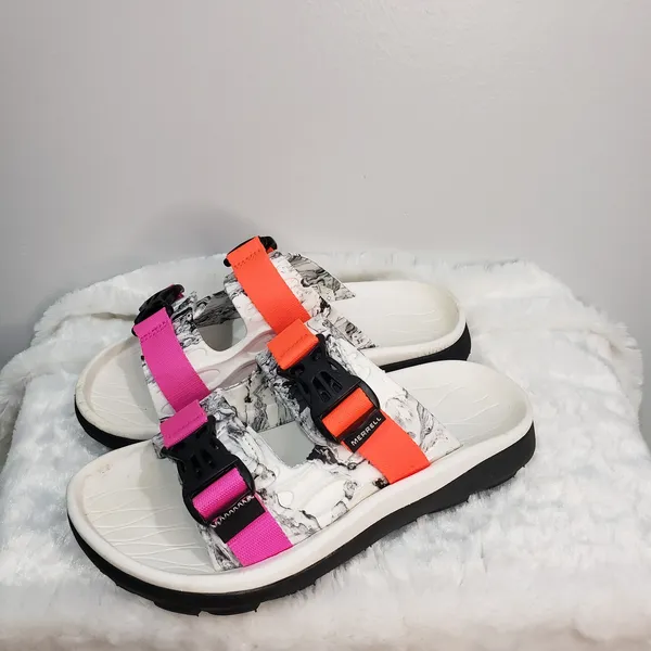 Merrell Hut Ultra Wrap Sandals Womens 7 Sport Slides Comfort Outdoor - Image 2